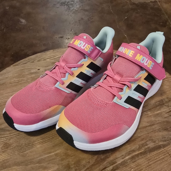 adidas Other - adidas Fortarun x Disney Minnie Mouse Pink Youth Sneakers – Size 5 (Like New)